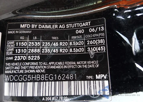 2014 Mercedes-Benz Glk 350 z USA, uszkodzony, nr VIN WDCGG5HB8EG162481